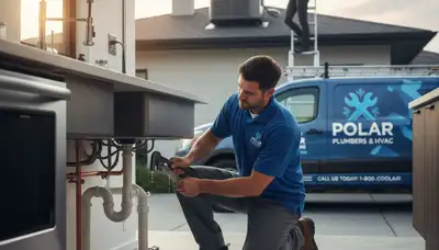 Professional plumber repairing water pipes in Louisville, KY for Five Star Cooling plumbing services